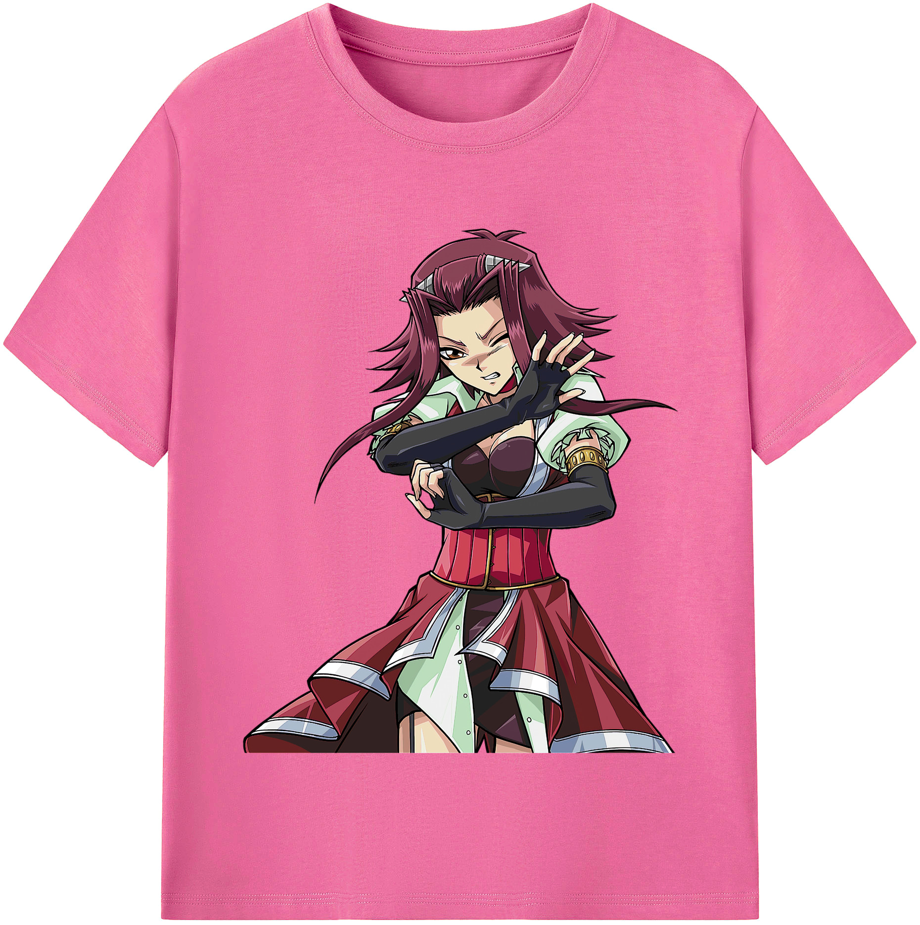 （画像用） 遊☆戯☆王 Yu-Gi-Oh! レディースカジュアルプリントTシャツ（綿100％）